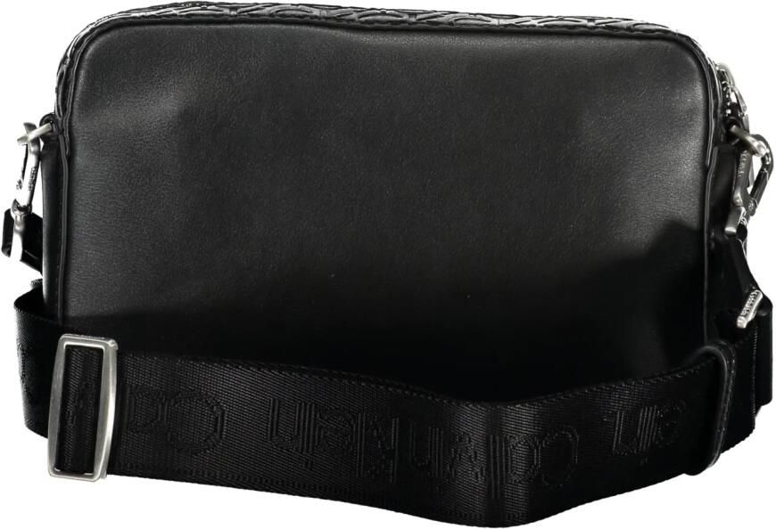 Calvin Klein Zwarte Polyester Schoudertas met Rits Black Dames