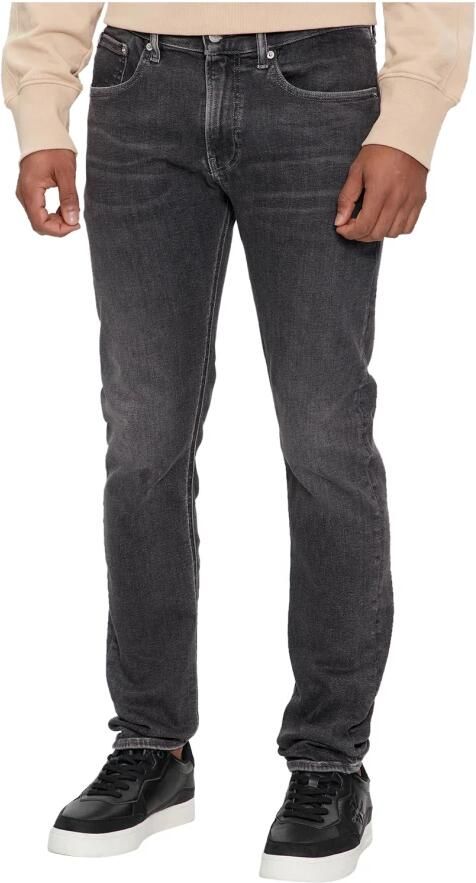 Calvin Klein Zwarte Skinny Fit Jeans Black Heren