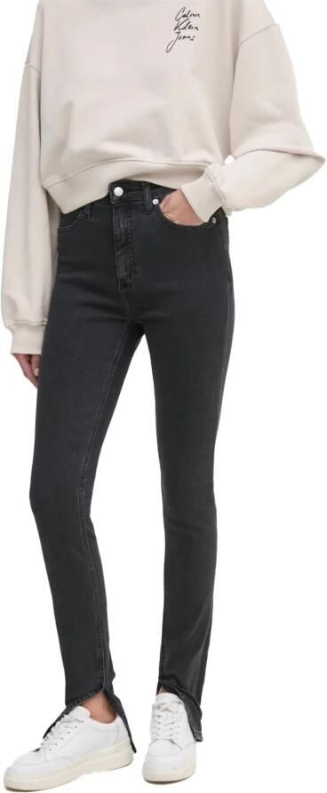 Calvin Klein Skinny fit jeans High rise super-skinny met stone-wash look met muntzakje - Foto 10