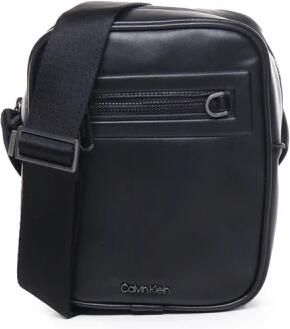 Calvin Klein Zwarte Heren Schoudertas Contrast Details Black Heren - Foto 7