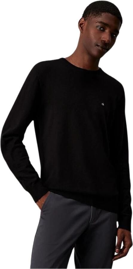 Calvin Klein Trui met ronde hals COTTON SILK BLEND CN SWEATER - Foto 2