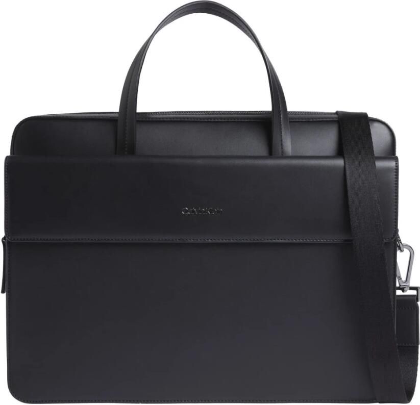 Calvin Klein Zwarte Verticale Lijnen Laptoptas Black Heren - Foto 3