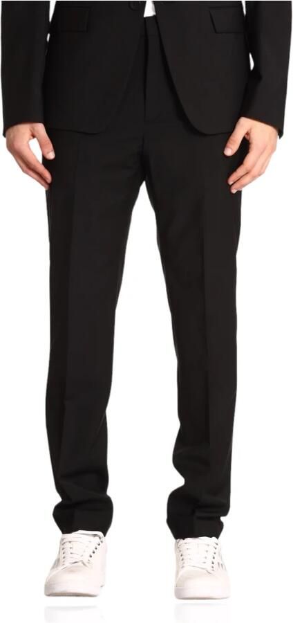 Calvin Klein Zwarte Wolmix Slim Fit Broek Black Heren - Foto 2