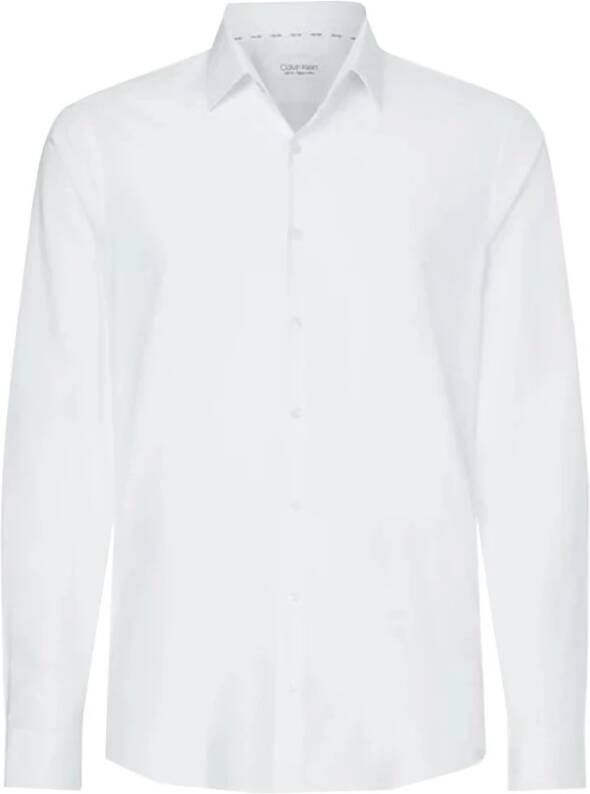 Calvin Klein Businessoverhemd POPLIN STRETCH SLIM SHIRT met kent-kraag logoprint op borsthoogte - Foto 8