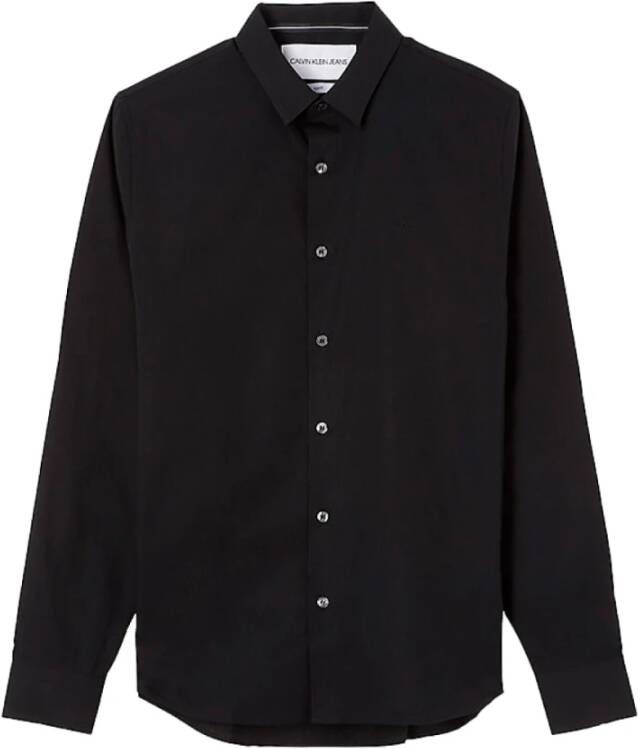 Calvin Klein Casual Shirts Zwart Heren