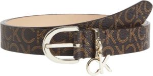 Calvin Klein charm buckle 25mm belt Bruin Dames
