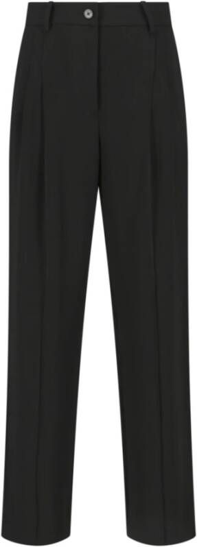 Calvin Klein Zwarte polyester chino`s voor vrouwen Black Dames