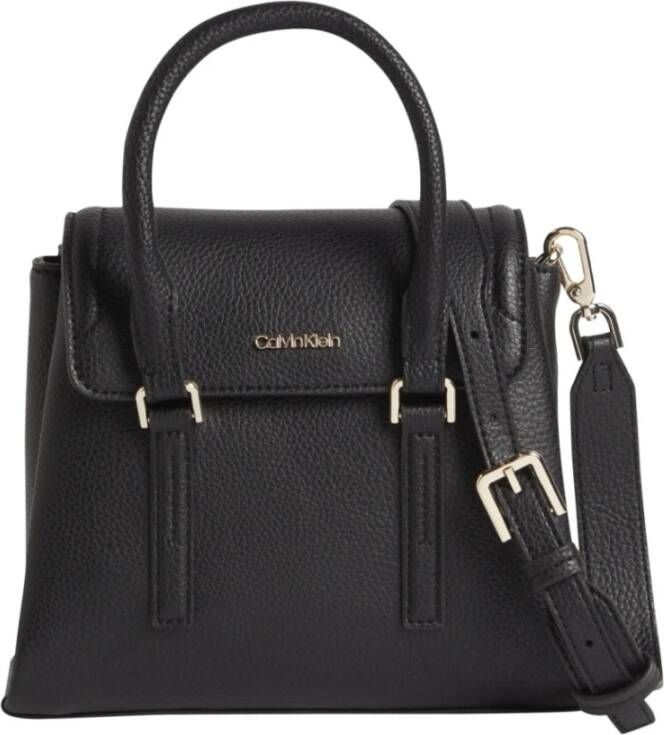 Calvin Klein ck elevated satchel mini Zwart Dames