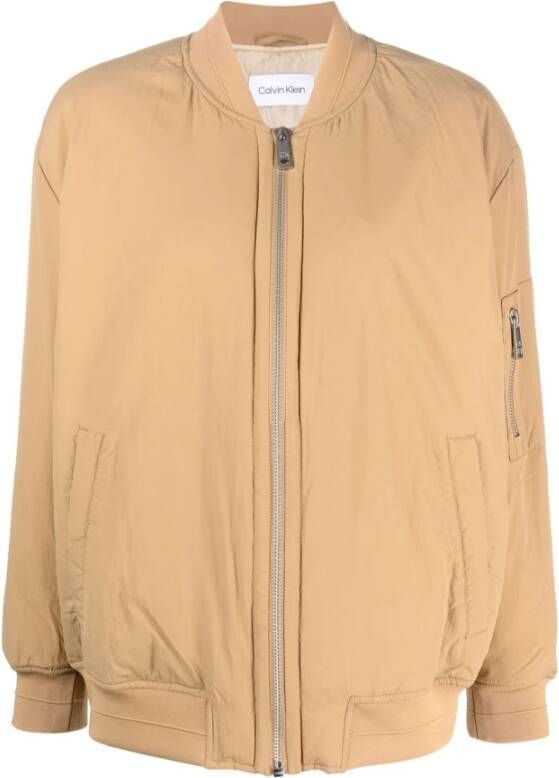 Calvin Klein Coats Camel Bruin Dames