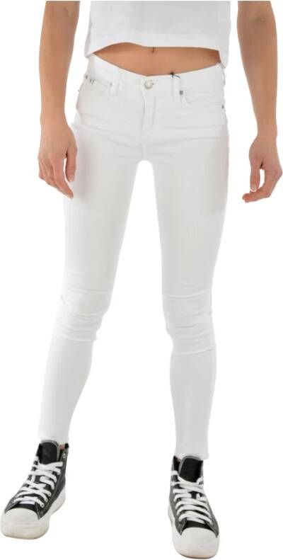 Calvin Klein Slim-Fit Witte Jeans White Dames