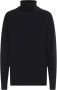 Calvin Klein Minimalistische Zwarte Wollen Coltrui Black Heren - Thumbnail 3