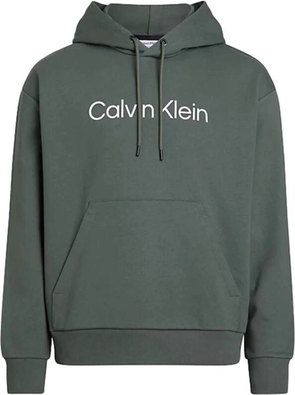 Calvin Klein Comfort Hoodie met Logo voor Heren Groen Heren