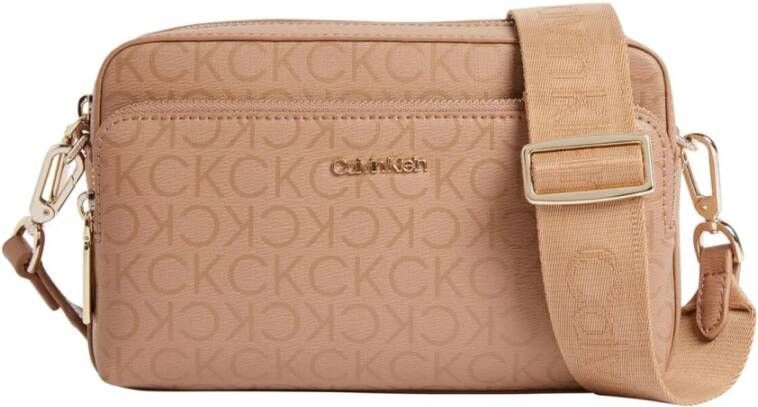 Calvin Klein Crossbody bags Ck Must Camera Bag Large Epi Mono in beige