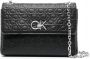 Calvin Klein Zwarte polyester handtas met kettinghandvatten Zwart Dames - Thumbnail 7