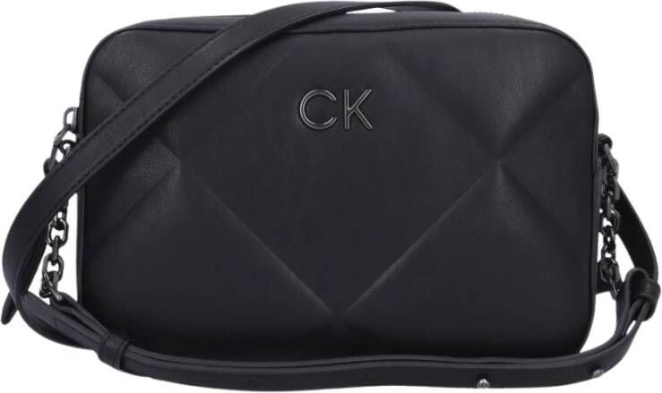 Calvin Klein Zwarte Polyester Handtas met Verstelbare Band Black Dames - Foto 6