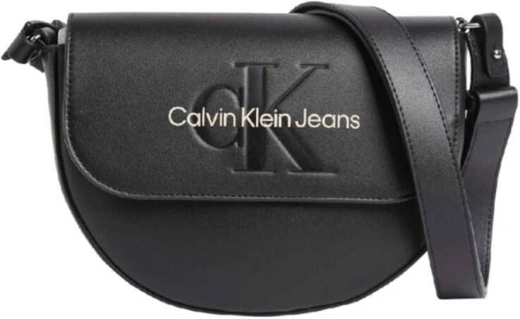 Calvin Klein Jeans Schoudertas met Verstelbare Band Black Dames
