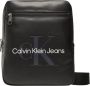 Calvin Klein Jeans Verstelbare Crossbody Tas Effen Patroon Black Heren - Thumbnail 4