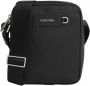 Calvin Klein Zwarte Polyester Schoudertas met Verstelbare Band Zwart Heren - Thumbnail 1