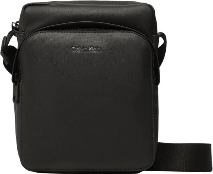 Calvin Klein Zwarte Heren Schoudertas Contrast Details Black Heren - Foto 4