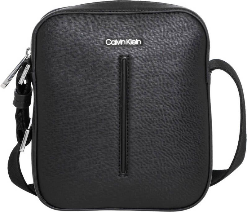 Calvin Klein Zwarte Schoudertas met Rits Black - Foto 5