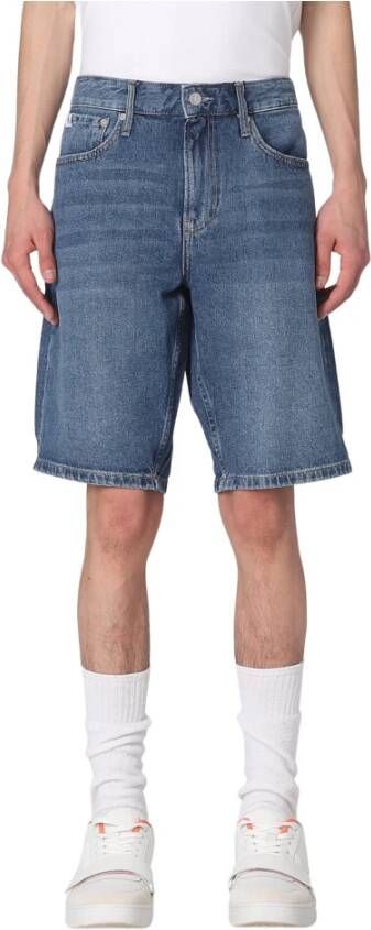 Calvin Klein Denim Shorts Blauw Heren