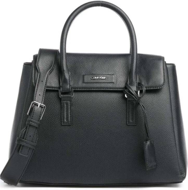 Calvin Klein Zwarte polyester handtas met meerdere compartimenten Black Dames - Foto 5