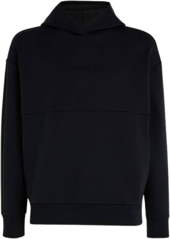 Calvin Klein Embossed Logo Comfort Hoodie Black Heren