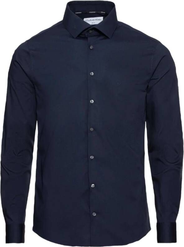 Calvin Klein Formal Shirts Blauw Heren