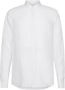 Calvin Klein Witte Linnen Mandarin Kraag Slim Fit Overhemd White Heren - Thumbnail 3