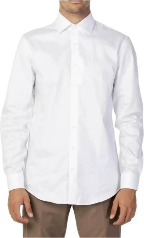 Calvin Klein Lange mouwen overhemd White Heren