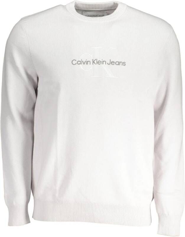Calvin Klein Grijze Heren Overhemd met Lange Mouwen Grijs Heren