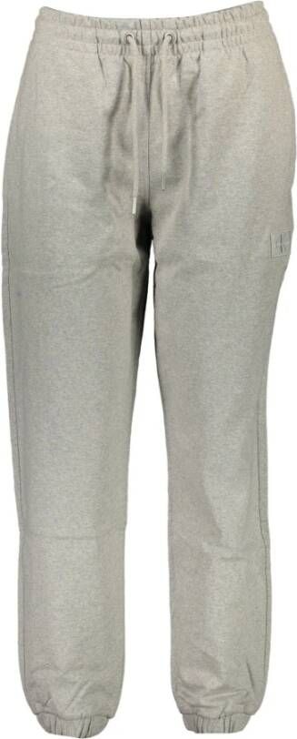 Calvin Klein Grijze Katoenen Sportbroek met Elastische Tailleband Grijs