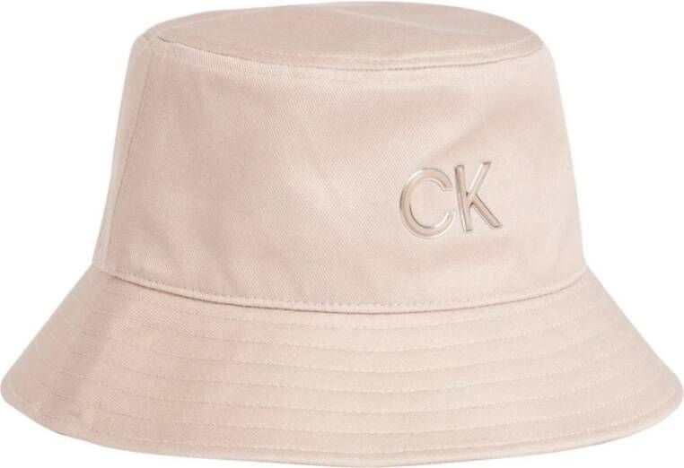Calvin Klein Roze Re-lock Bucket Hat Textiel Pink Dames