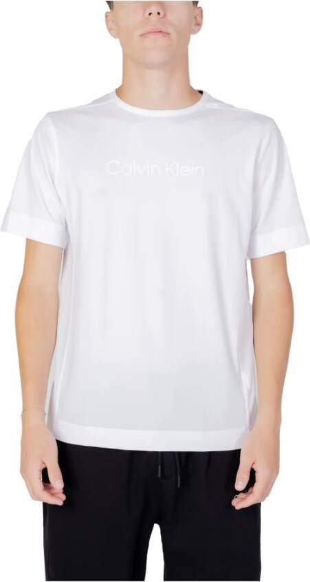 Calvin Klein Performance Shirt met korte mouwen met een ronde hals