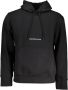 Calvin Klein Zwarte Institutional Hoodie met Wit Logo Black Heren - Thumbnail 2