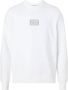 Calvin Klein Heren Wit Gloss Stencil Logo Sweatshirt White Heren - Thumbnail 2