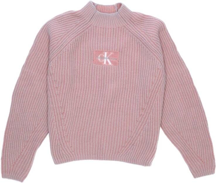 Calvin Klein Hoge kraag nonnen en meisjeslogo Ig0ig01703 Rosa Roze Dames