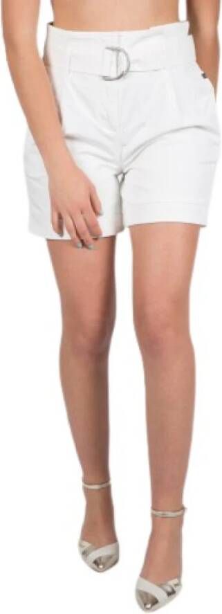 Calvin Klein Hoge taille shorts White Dames