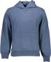 Calvin Klein Blauwe Katoenen Sweater met Capuchon en Print Blue Heren - Thumbnail 4