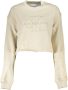 Calvin Klein Jeans Beige Sweatshirt met Turtleneck voor Dames Beige Dames - Thumbnail 1