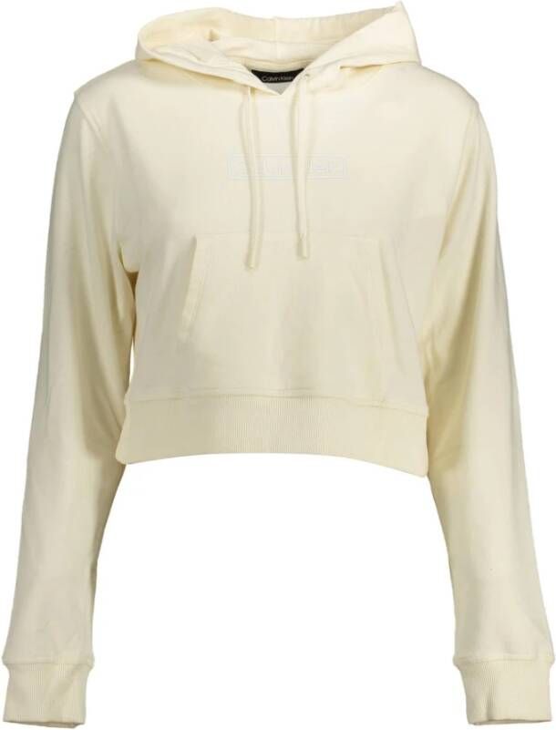 Calvin Klein Hoodie Wit Dames