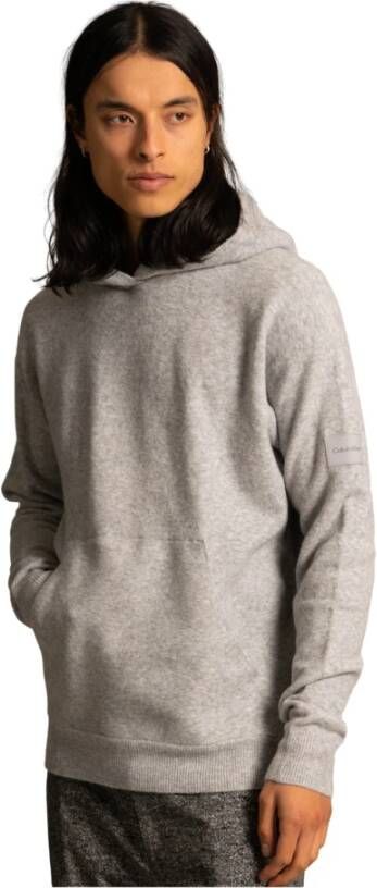 CK Calvin Klein Hoodie in gebreide look model 'LYCRA'