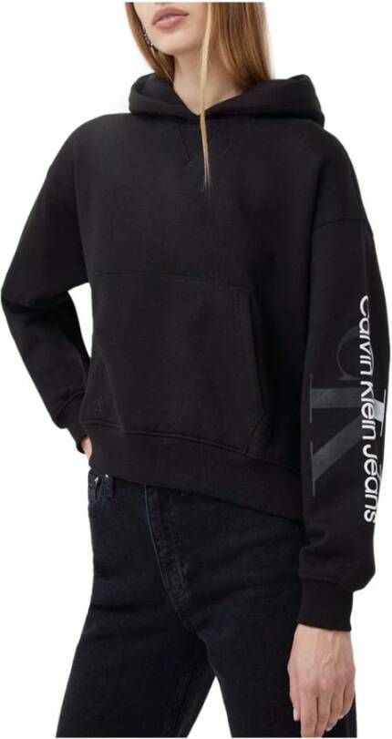 Calvin Klein Jeans Hoodie met labelprint model 'GRADIENT'
