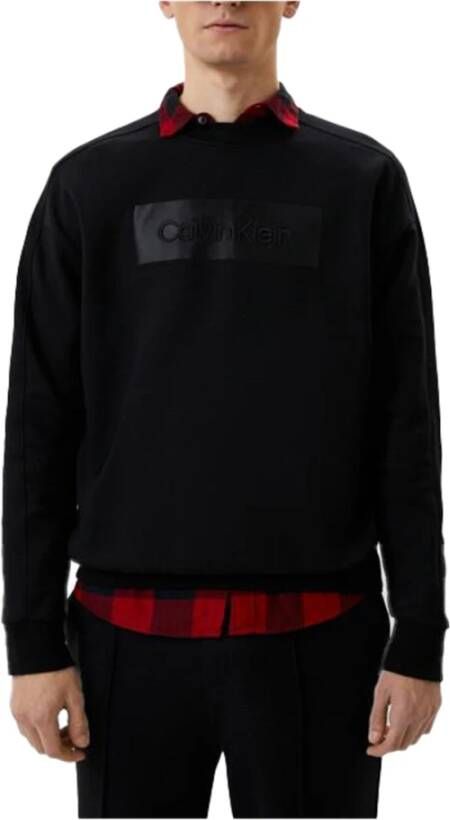Calvin Klein Heren Uomoero Sweatshirt Stijlvol en Comfortabel Black Heren