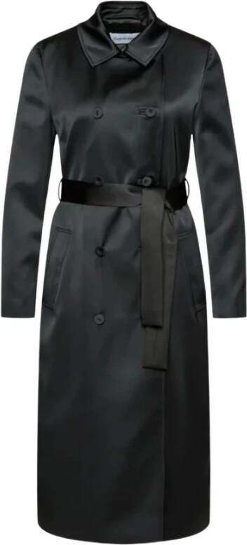 Calvin Klein Stijlvolle Tinca Trenchcoat Black Dames