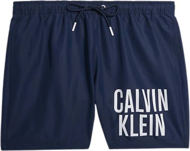 Calvin Klein Tijdloze zwemkleding met geborduurde tonale logo`s Blue Heren