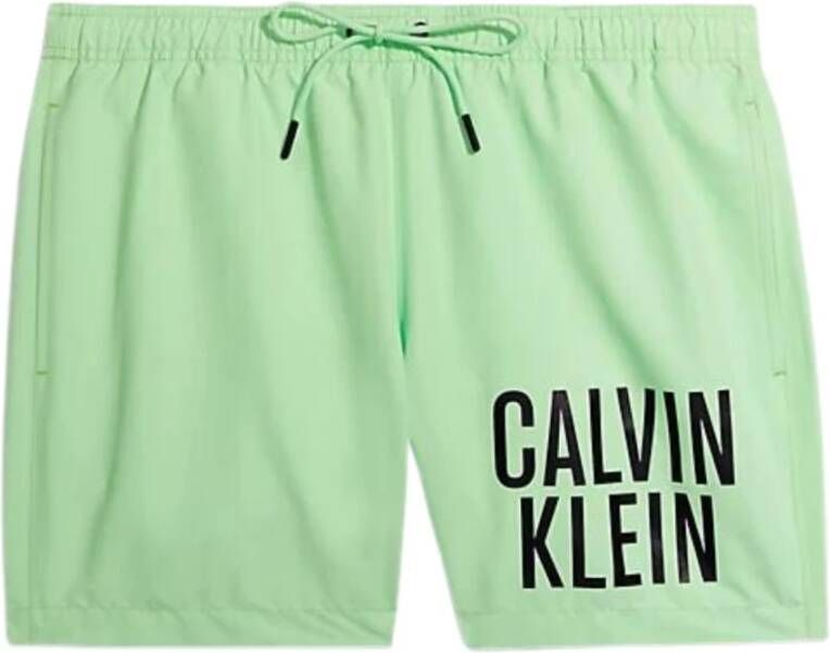 Calvin Klein Medium Drawstring Strandkleding voor Mannen Green Heren