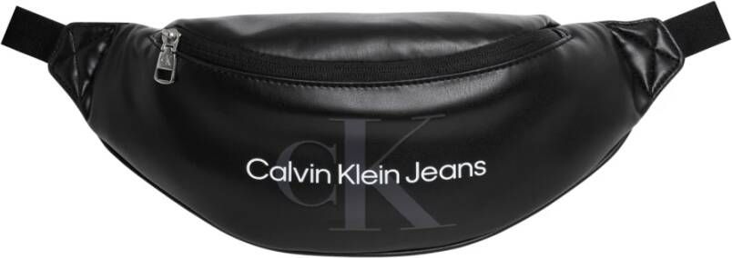 Calvin Klein Zwarte ten met 98% katoen Black Heren