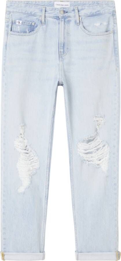 Calvin Klein Jeans Lichtblauwe Jeans met Gescheurd Effect Blue Heren