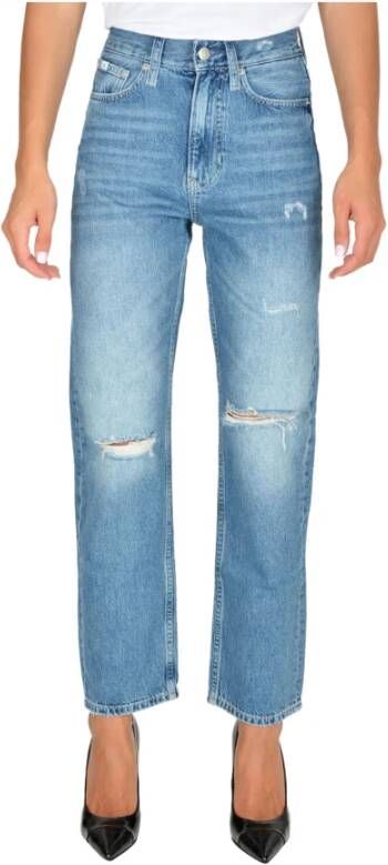 Calvin Klein Jeans Straight fit high rise jeans met stretch